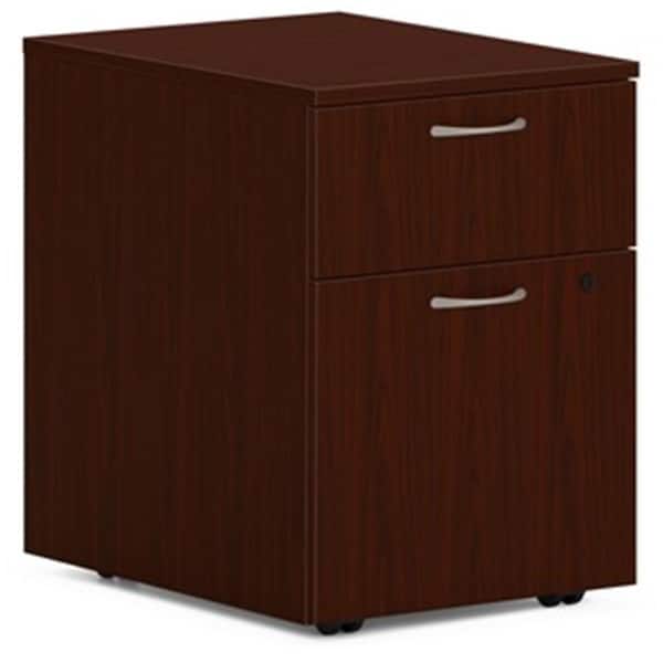 Seatsolutions 15 in. 2 x Box & File Mod Pedestal Mobile Pedestal Drawer - Steel Ball Bearing, Mahogany SE2483470 - main